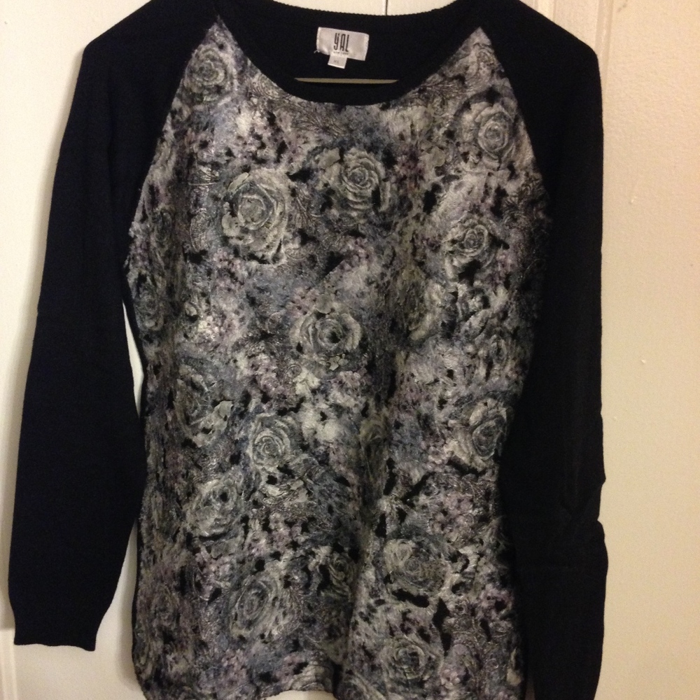 TEXTURED FUR LOOK SWEATER